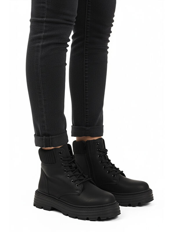 Siyah Zümrüt Polarlı Kaymaz Taban Kadın Bot Serpa 5200 Z - Görsel 2