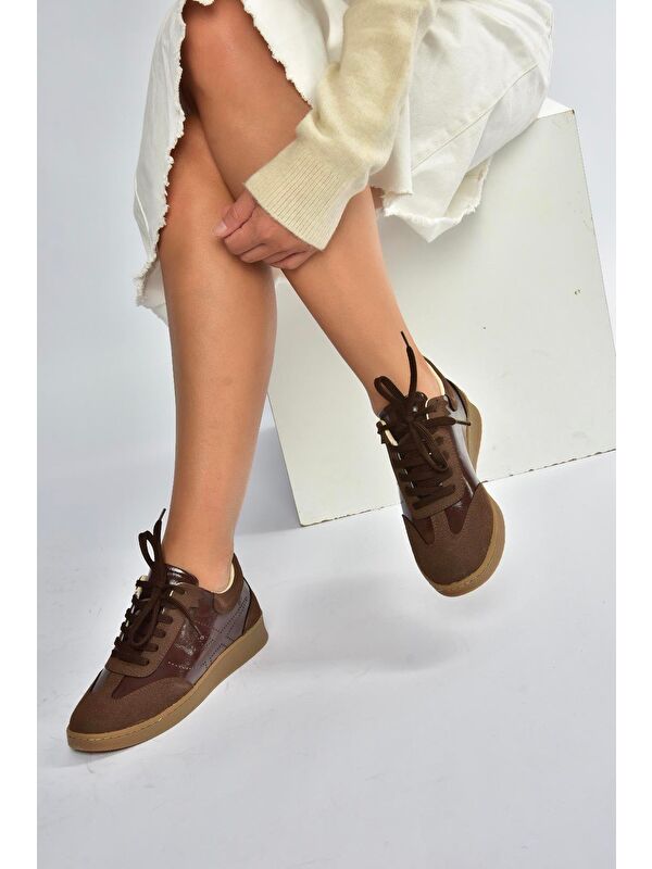 Kahverengi Kadın Spor V820104802 - Görsel 2