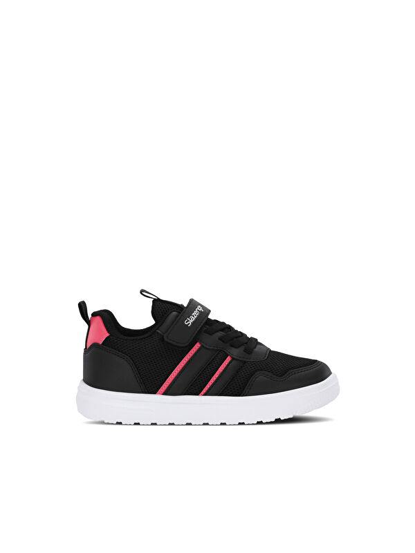 SLAZENGER FREEDOM I Kız Çocuk Cırt Cırtlı Siyah / Pembe Günlük Spor Ayakkabısı