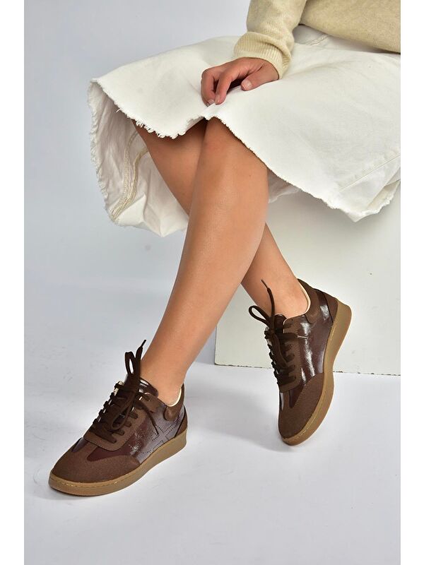 Kahverengi Kadın Spor V820104802 - Görsel 5