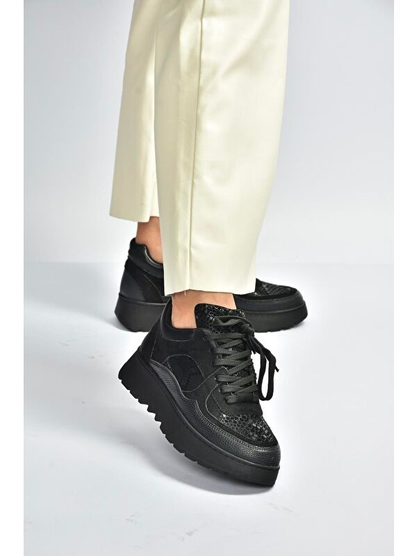 Siyah Kadın Spor V820720309 - Görsel 4