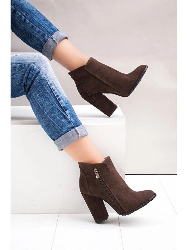 Kahverengi Kadın Bot A922640802 - Görsel 2