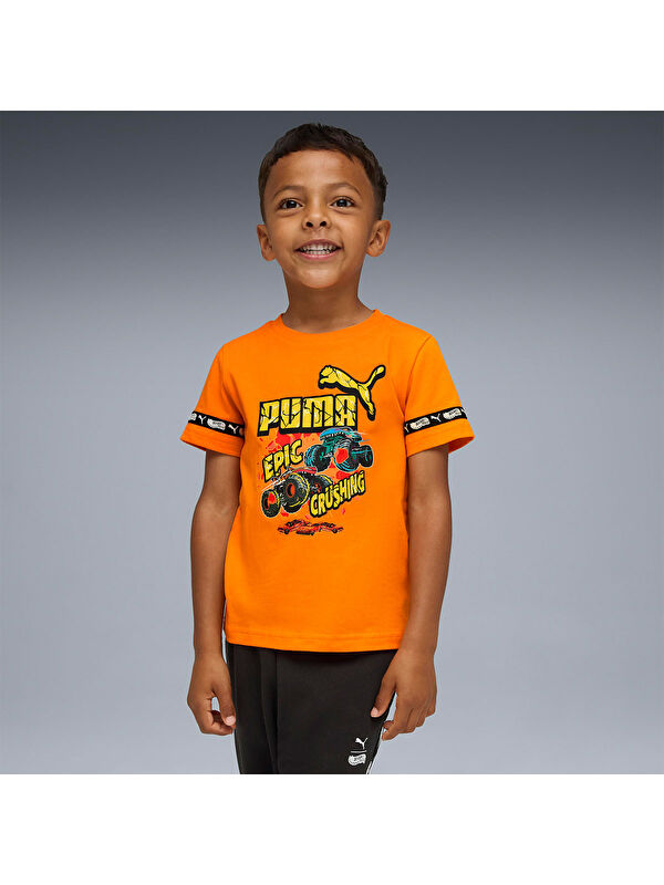 Puma X Hot Wheels Erkek Çocuk Turuncu Tişört