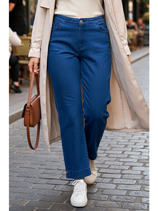Remsa Kadın Bilek Boy Jean Pantolon 01 Denim