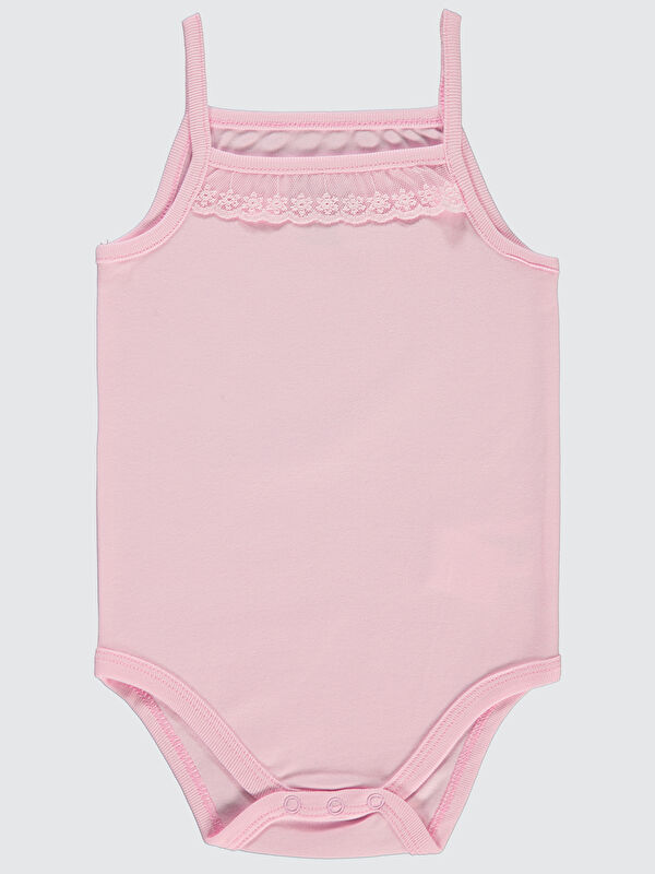 Civil Baby Kız Bebek Çıtçıtlı Badi 2-3 Yaş Pembe