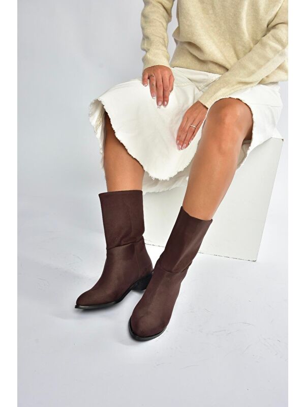 Kahverengi Kadın Bot L726597702 - Görsel 5