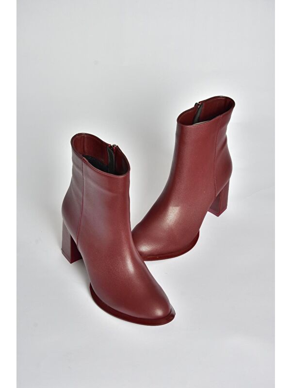 Bordo Kadın Bot V590166309 - Görsel 2