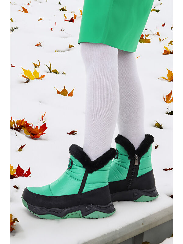 Pamela Fermuarlı Kız Çocuk Kar Botu - Görsel 3