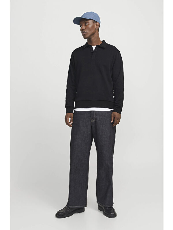 Jack & Jones Essentials Jjebradley Pamuk Karışım Regular Fit Polo Yaka Sweat 12278586