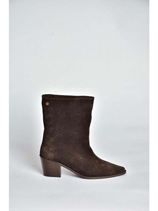 Kahverengi Kadın Bot V654082002 - Görsel 7