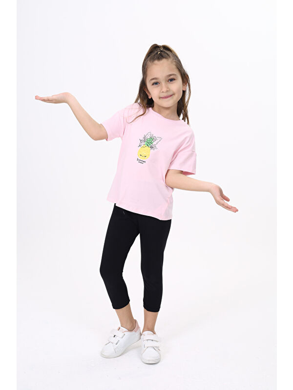 Toontoykids Kız Çocuk Baskılı Tişört