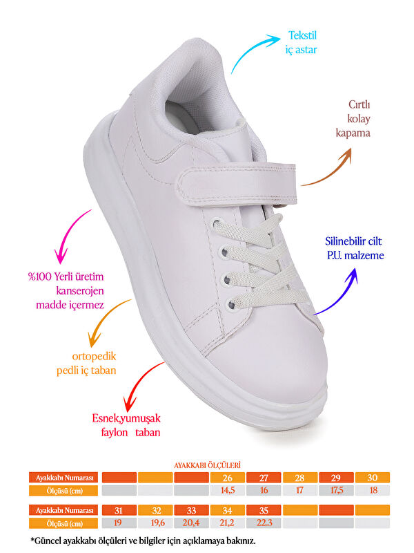 Kate Cırtlı Kız Çocuk Günlük Spor Ayakkabı - Görsel 3