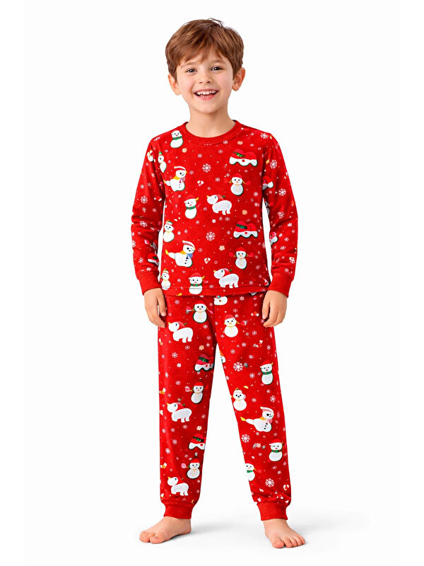 Myhanne Yılbaşı Konsept Erkek Çocuk Pijama Takımı 51339