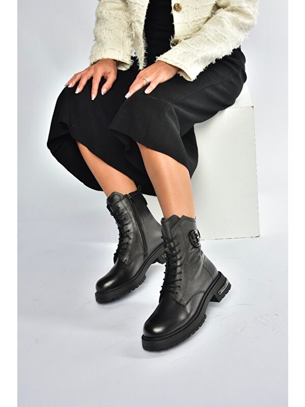 Siyah Kadın Bot V555575503 - Görsel 4