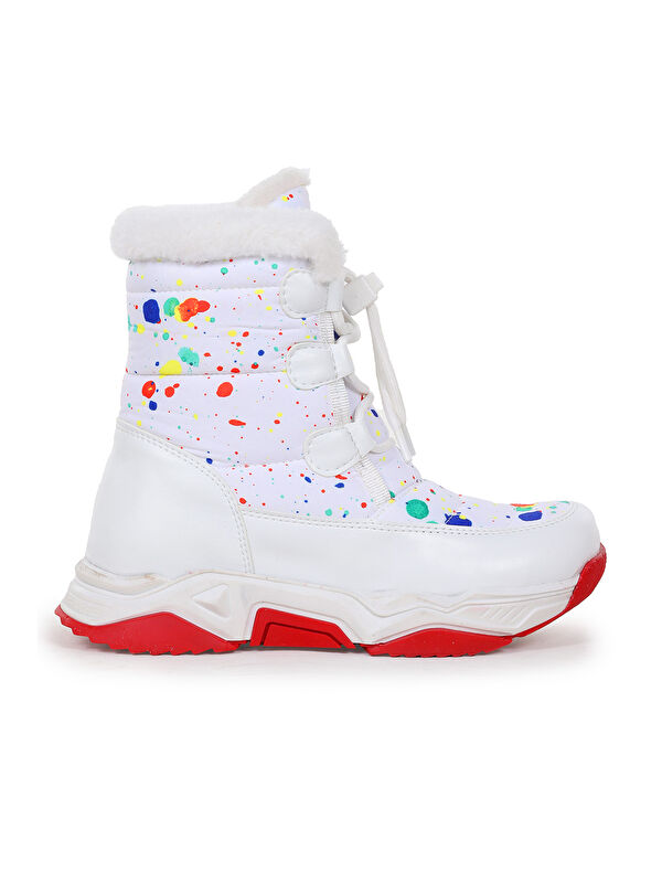 Bambu Bağcıklı Kız Çocuk Kar Botu - Görsel 4