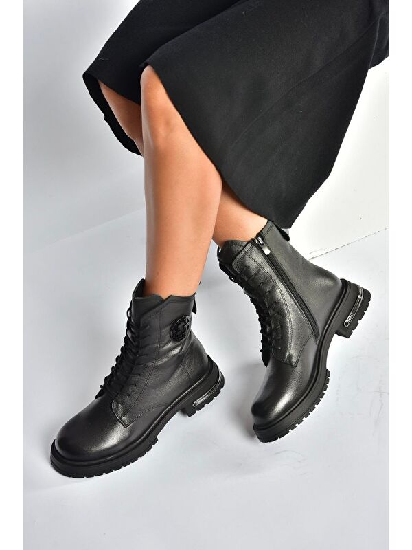 Siyah Kadın Bot V555575503 - Görsel 5