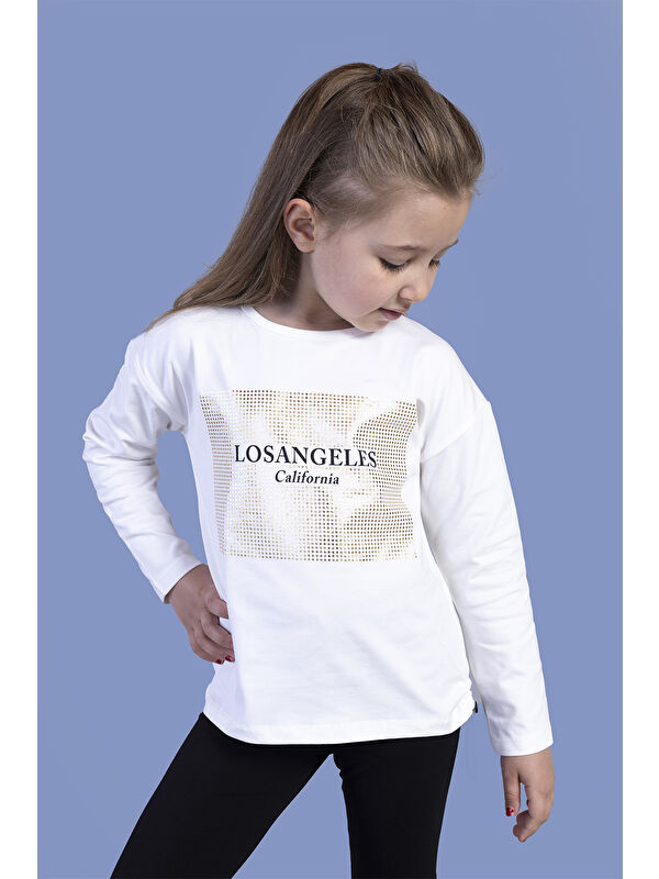 Toontoykids Kız Çocuk Baskılı Tişört