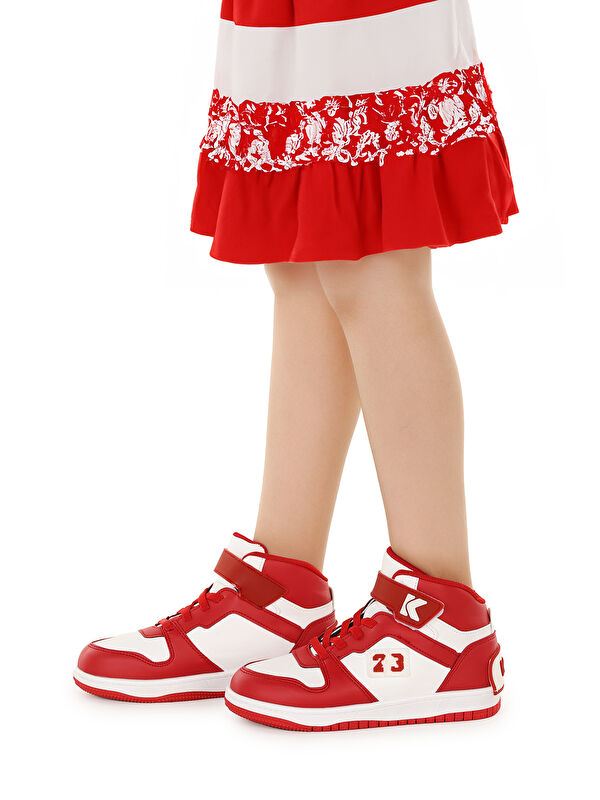 Carde Günlük Cırtlı Kız Çocuk Spor Ayakkabı - Görsel 3