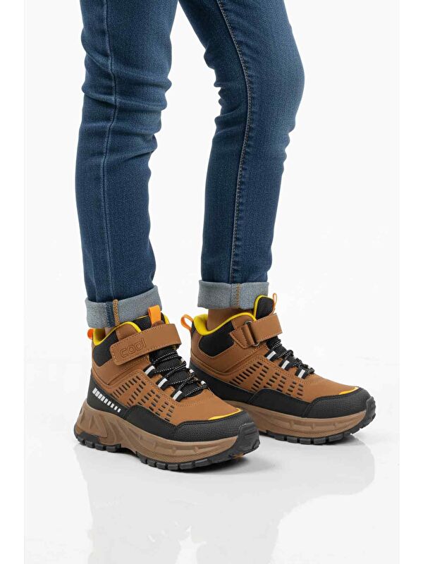 Ayakmod Taba Cırtlı Kaymaz Taban Erkek Çocuk Outdoor Bot Tiger F