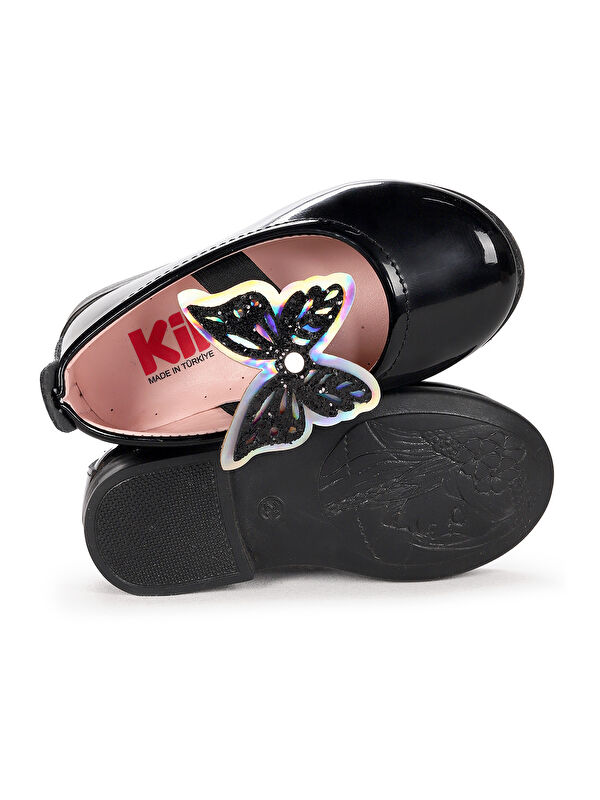 Menz Rugan Kelebek Lastikli Kız Bebek Babet Ayakkabı - Görsel 6