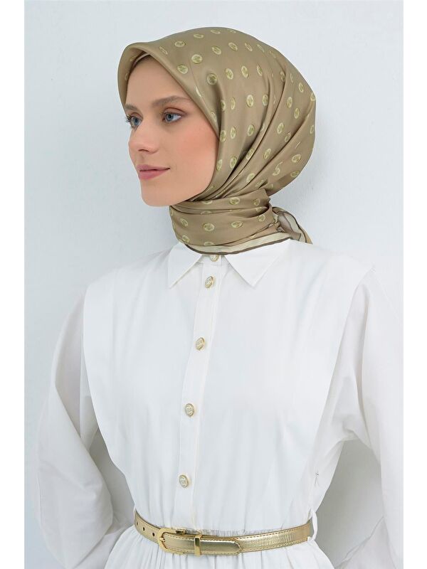 ARMİNE Saf İpek Twill Eşarp 9544D 34