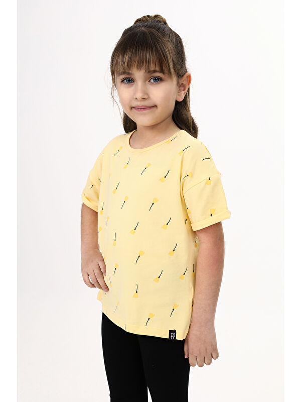 Toontoykids Kız Çocuk Baskılı Tişört