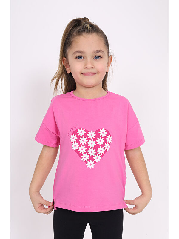 Toontoykids Kız Çocuk Baskılı Tişört