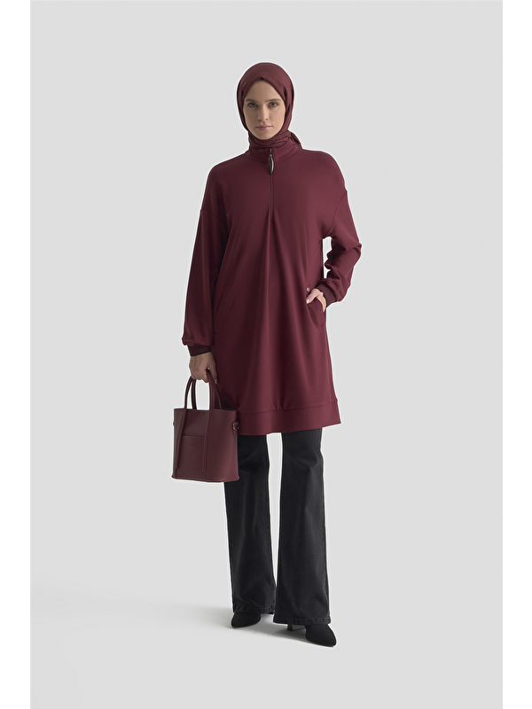 ARMİNE Trend Tunik 25Kt461 Bordo