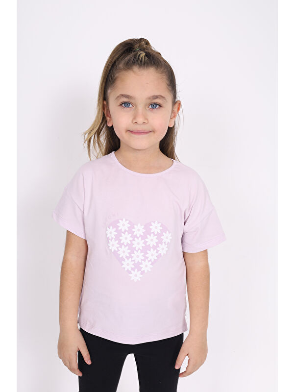 Toontoykids Kız Çocuk Baskılı Tişört
