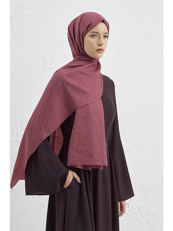ARMİNE Elegance İpek Pamuk Monogram Şal 32