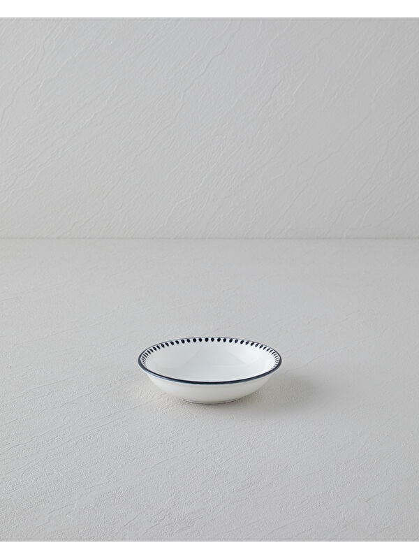 English Home Black Dots Porselen Çerezlik 11 cm Siyah - Beyaz