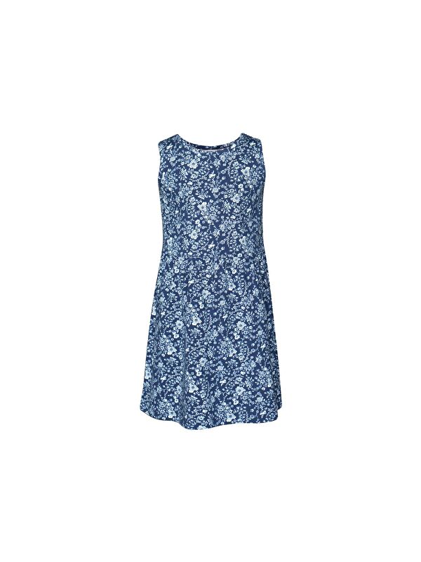 Lovetti Midnight Garden Kız Çocuk Desen Kolsuz Elbise