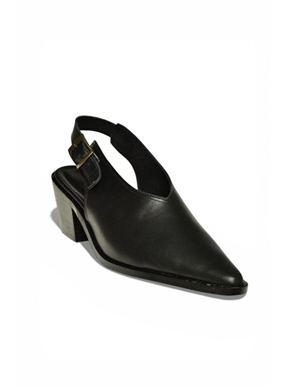 Fox Shoes Siyah Kadın Topuklu Ayakkabı Y654300203