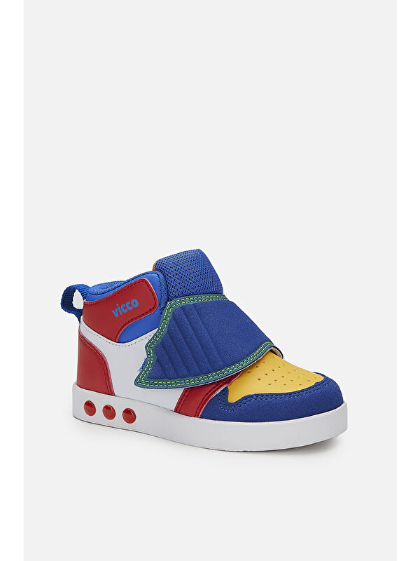 Ufo Işıklı Erkek Bebek Saks Mavi Bot - Görsel 3