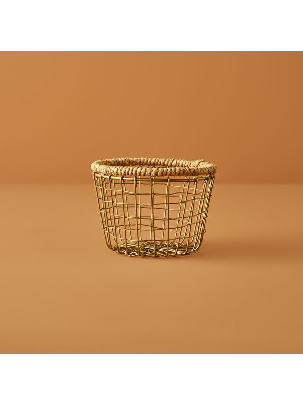 Bella Maison Fern Yuvarlak Sepet Naturel (13,5x8 cm)