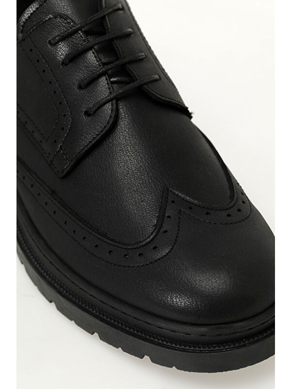 358396.M P 5PR Siyah Erkek Klasik Ayakkabı - Görsel 8