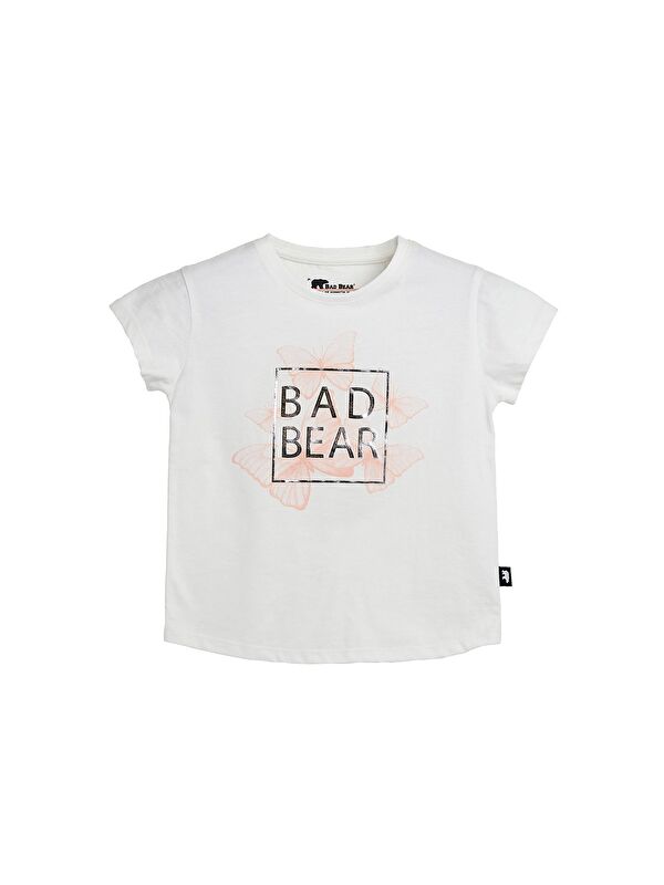 Bad Bear Miracle Beyaz Baskılı Kız Çocuk Tişört