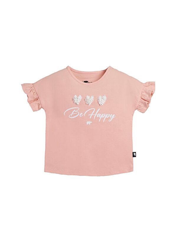 Bad Bear Pixie Pembe Baskılı Kız Çocuk Tişört