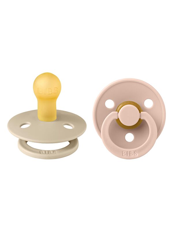 Bibs Colour İkili Kauçuk Emzik- Vanilla/Blush 0-6 Ay