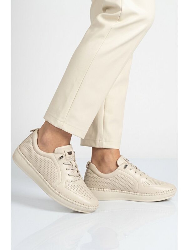 Voyager Siyah Voyager Hakiki Deri Anatomik Kadın Casual Ayakkabı Z094 Z