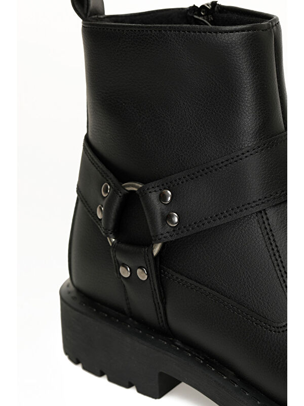 LINER 5PR Siyah Erkek Biker Bot - Görsel 8