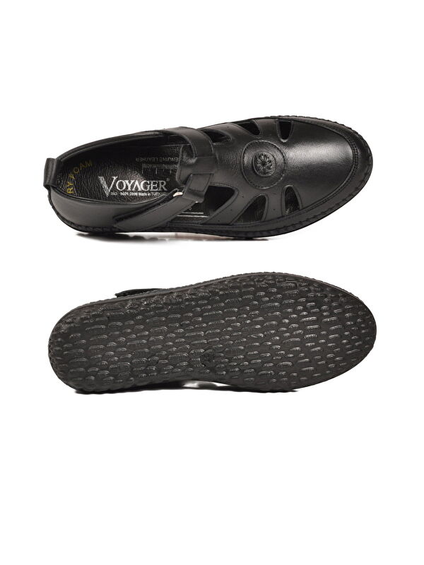 Voyager Siyah Voyager Hakiki Deri Anatomik Kadın Casual Ayakkabı Z520 Z