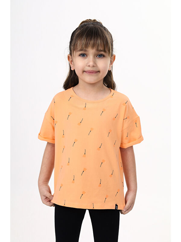 Toontoykids Kız Çocuk Baskılı Tişört