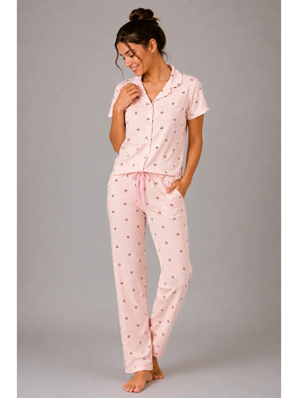 Myhanne Desenli Kadın Pijama Takımı 9930