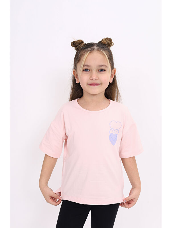 Toontoykids Kız Çocuk Baskılı Tişört