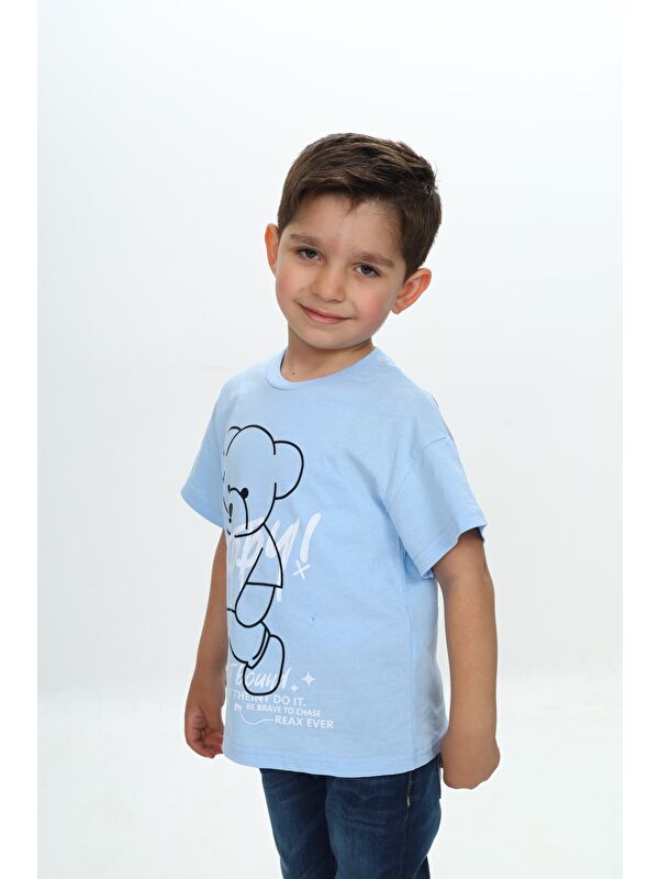 Toontoykids Erkek Çocuk Ayıcık Baskılı Tişört