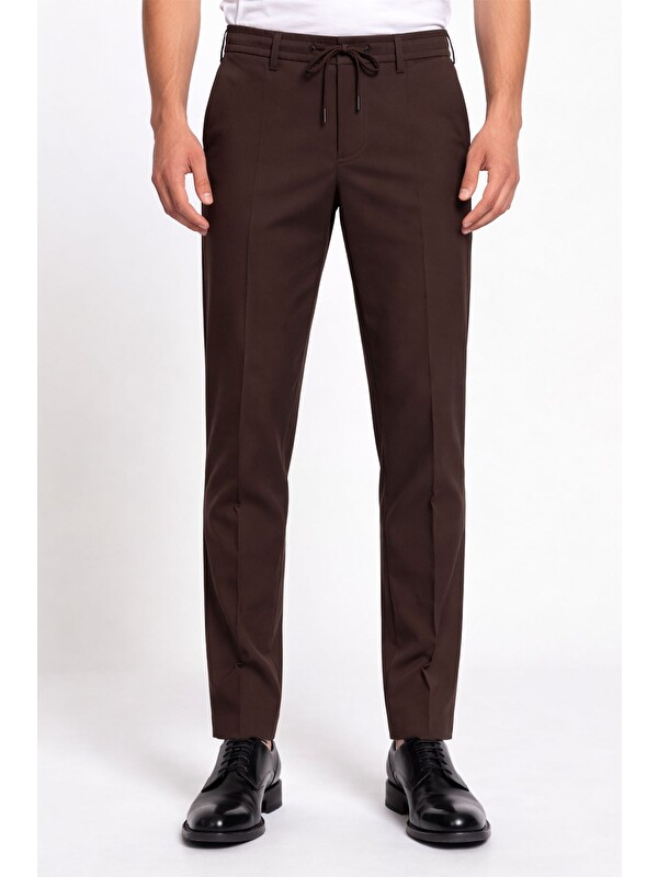 Sabri Özel Kahve Erkek Kumaş Pantolon