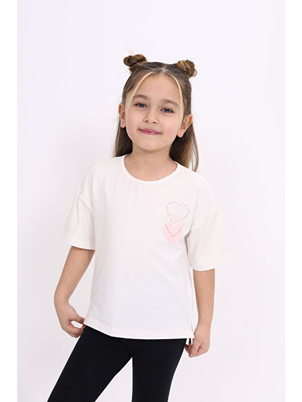 Toontoykids Kız Çocuk Baskılı Tişört