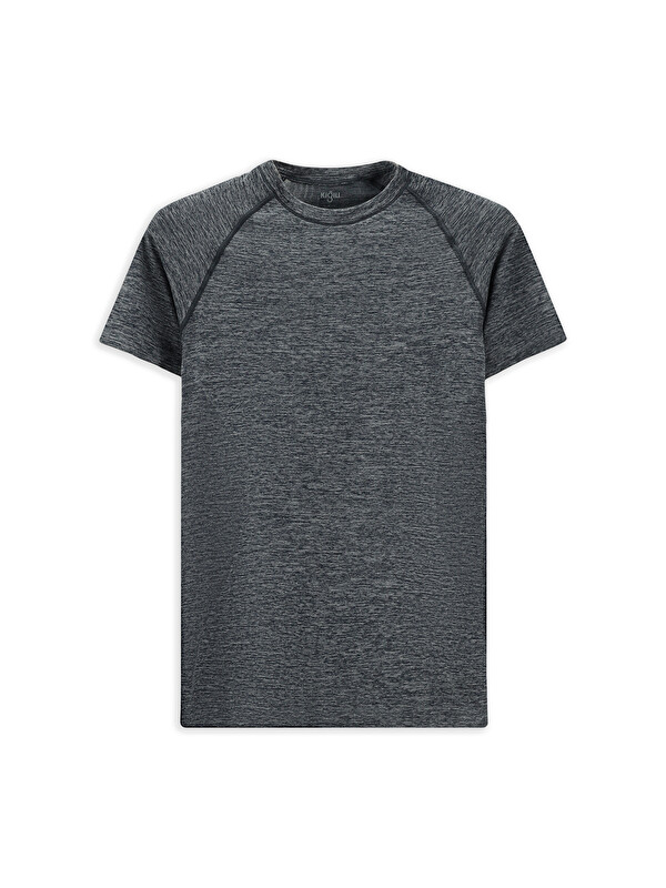 Kiğılı Bisiklet Yaka Slim Fit Dar Kesim Spor Tişört