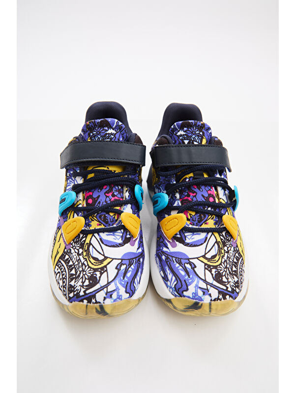 Universe Baskılı Unisex Çocuk Lacivert Sneaker - Görsel 2